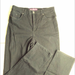 Gloria Vanderbilt Amanda Jeans ~ Black 10 Long